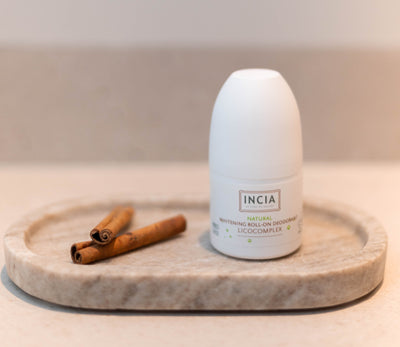 INCIA Natural Whitening Roll On Deodorant for Dark Armpits
