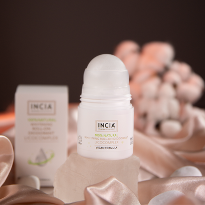 INCIA Natural Whitening Roll On Deodorant for Dark Armpits