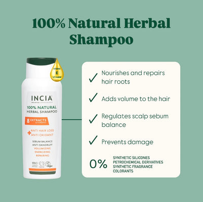 INCIA Natural Herbal Shampoo 275ml