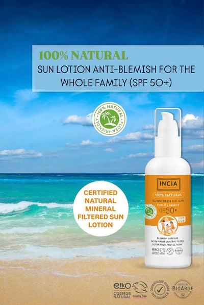 INCIA Natural Sunscreen Lotion for All Family