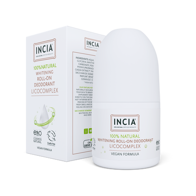 INCIA Natural Whitening Roll On Deodorant for Dark Armpits